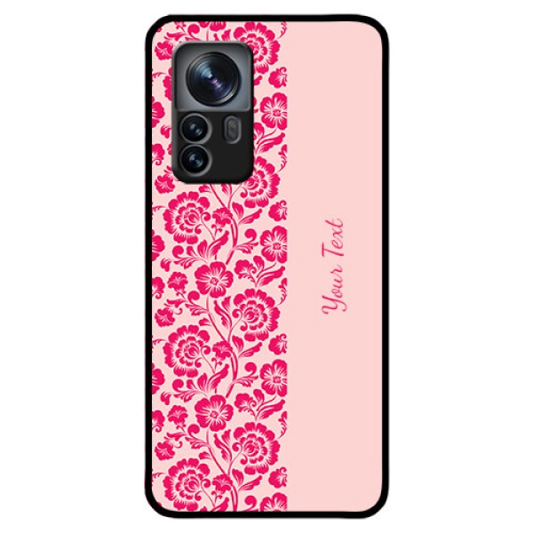 Xiaomi 12 Pro 5G Custom Glass Phone Case - Attractive Floral Pattern Design