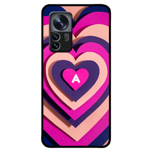 Xiaomi 12 Pro 5G Custom Glass Mobile Case - Cute Heart Pattern Design Xiaomi 12 Pro 5G Custom Glass Mobile Case - Cute Heart Pattern Design
