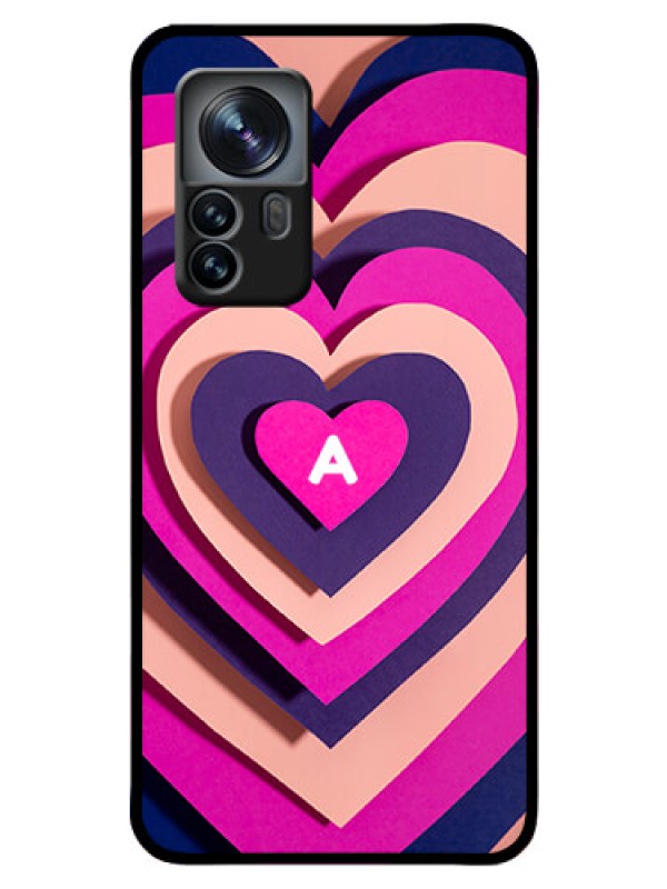 Custom Xiaomi 12 Pro 5G Custom Glass Mobile Case - Cute Heart Pattern Design