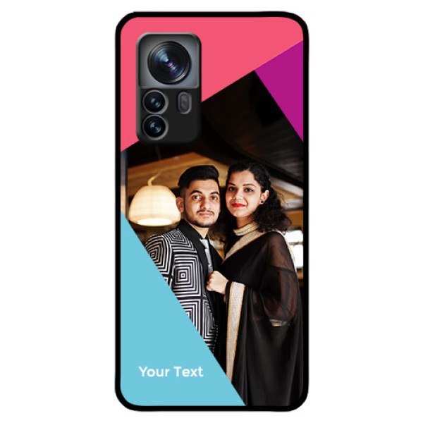 Xiaomi 12 Pro 5G Custom Glass Mobile Case - Stacked Triple colour Design