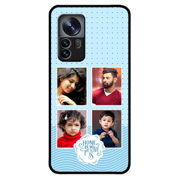Xiaomi 12 Pro 5G Custom Glass Phone Case - Cute love quote with 4 pic upload Design Xiaomi 12 Pro 5G Custom Glass Phone Case - Cute love quote with 4 pic upload Design