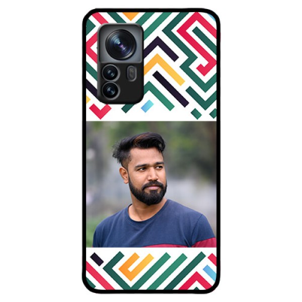 Xiaomi 12 Pro 5G Personalized Glass Phone Case - Colorful Maze Pattern Design