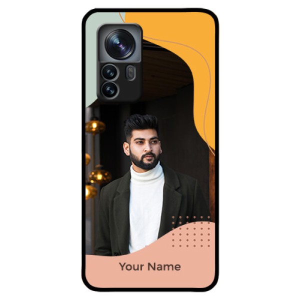 Xiaomi 12 Pro 5G Personalized Glass Phone Case - Tri-coloured overlay design Xiaomi 12 Pro 5G Personalized Glass Phone Case - Tri-coloured overlay design