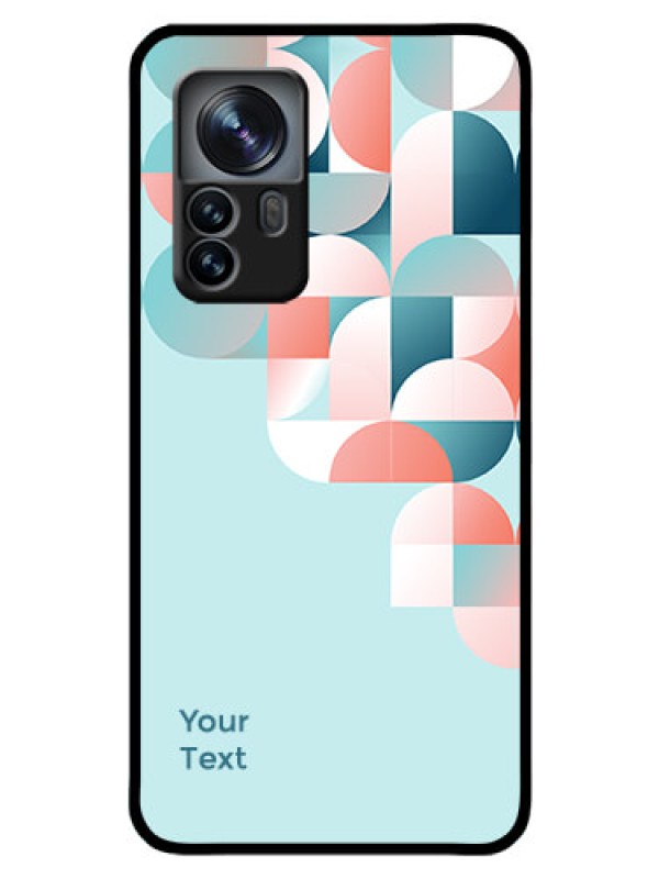 Custom Xiaomi 12 Pro 5G Custom Glass Phone Case - Stylish Semi-circle Pattern Design