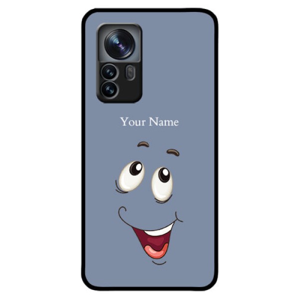 Xiaomi 12 Pro 5G Photo Printing on Glass Case - Laughing Cartoon Face Design