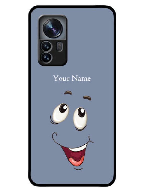 Custom Xiaomi 12 Pro 5G Photo Printing on Glass Case - Laughing Cartoon Face Design