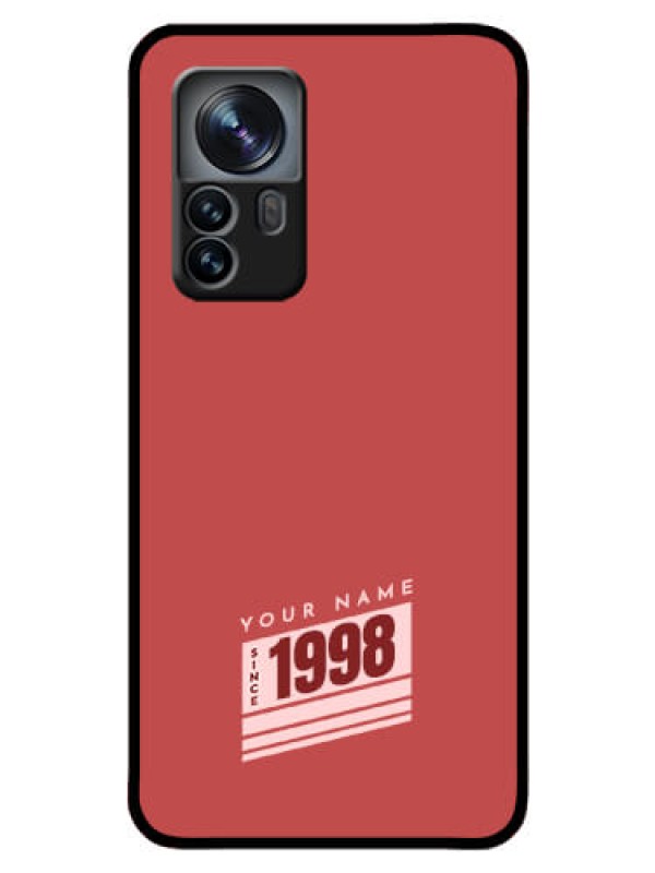 Custom Xiaomi 12 Pro 5G Custom Glass Phone Case - Red custom year of birth Design