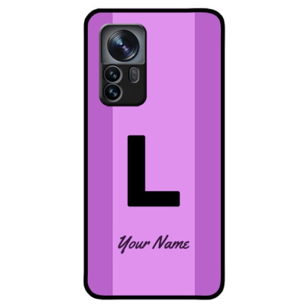 Xiaomi 12 Pro 5G Custom Glass Phone Case - Tricolor custom text Design
