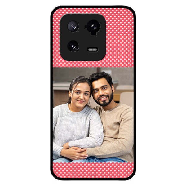 Xiaomi 13 Pro 5G Custom Glass Phone Case - White Dotted Design