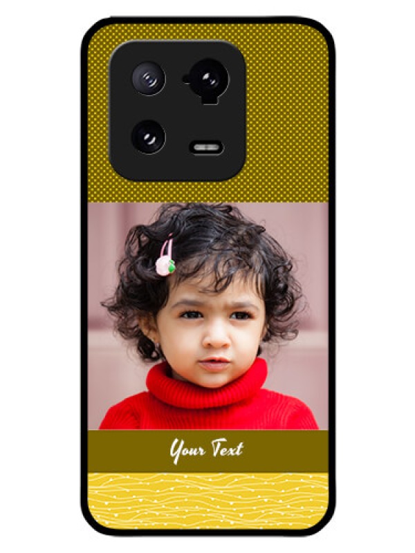 Custom Xiaomi 13 Pro 5G Custom Glass Phone Case - Simple Green Color Design