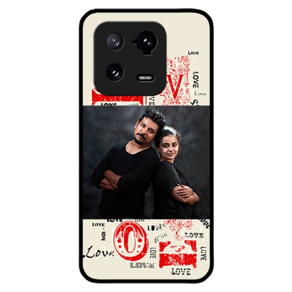 Xiaomi 13 Pro 5G Photo Printing on Glass Case - Trendy Love Design Case