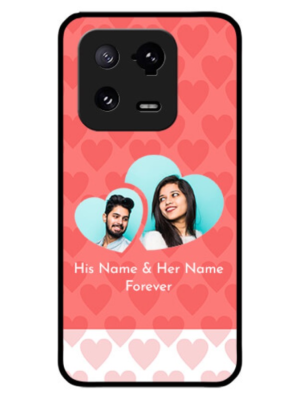 Custom Xiaomi 13 Pro 5G Personalized Glass Phone Case - Couple Pic Upload Design