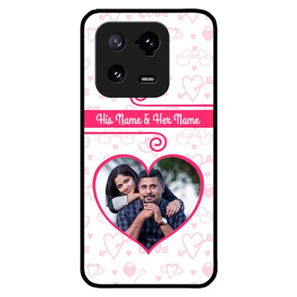 Xiaomi 13 Pro 5G Personalized Glass Phone Case - Heart Shape Love Design Xiaomi 13 Pro 5G Personalized Glass Phone Case - Heart Shape Love Design