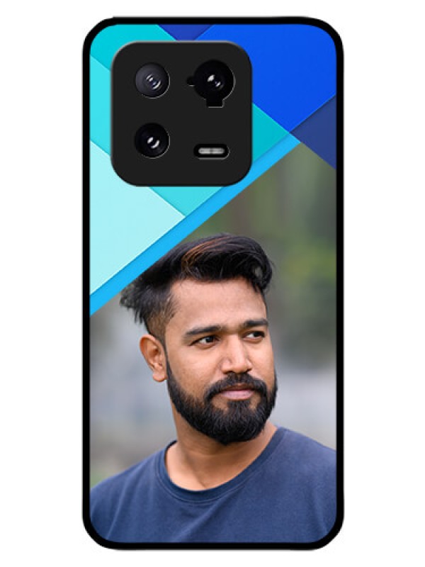 Custom Xiaomi 13 Pro 5G Custom Glass Phone Case - Blue Pattern Design