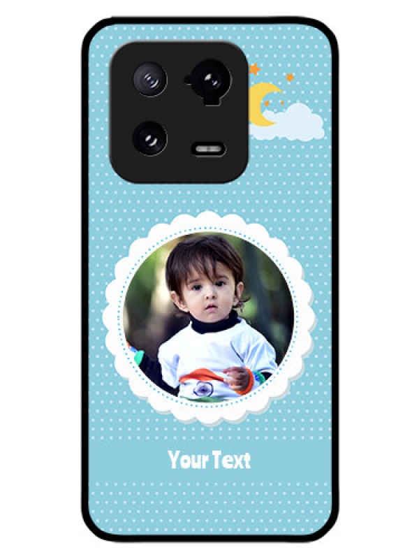 Custom Xiaomi 13 Pro 5G Personalised Glass Phone Case - Violet Pattern Design