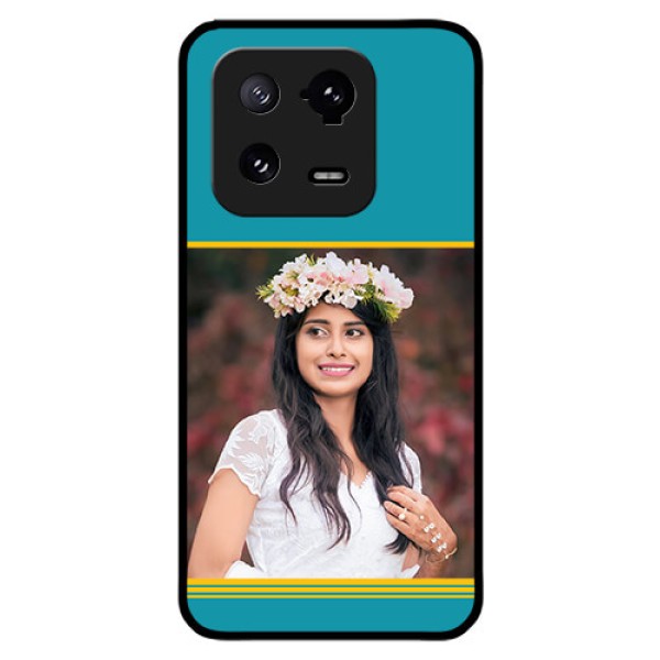Xiaomi 13 Pro 5G Custom Glass Phone Case - Yellow & Blue Design