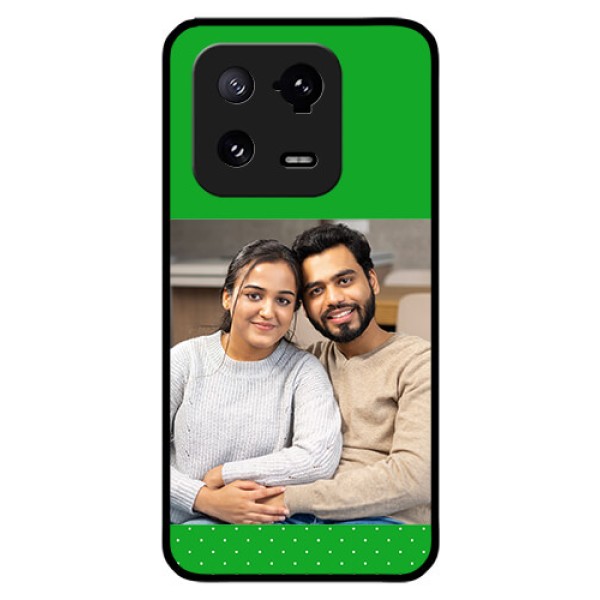 Xiaomi 13 Pro 5G Personalized Glass Phone Case - Green Pattern Design