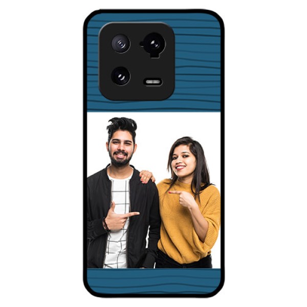 Xiaomi 13 Pro 5G Custom Glass Phone Case - Blue Pattern Cover Design Xiaomi 13 Pro 5G Custom Glass Phone Case - Blue Pattern Cover Design