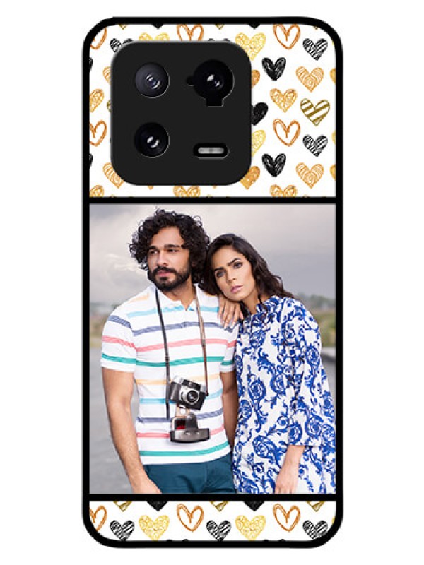 Custom Xiaomi 13 Pro 5G Photo Printing on Glass Case - Love Symbol Design