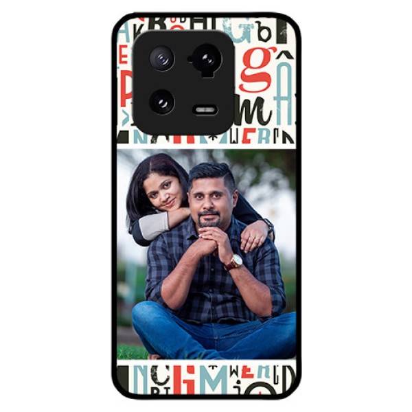 Xiaomi 13 Pro 5G Personalized Glass Phone Case - Alphabet Design
