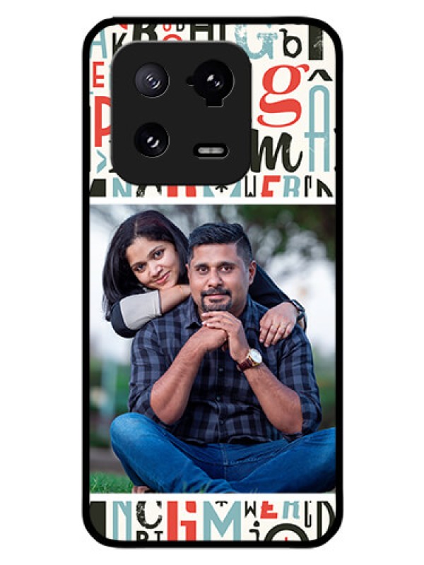 Custom Xiaomi 13 Pro 5G Personalized Glass Phone Case - Alphabet Design