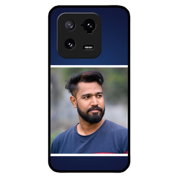 Xiaomi 13 Pro 5G Personalized Glass Phone Case - Simple Royal Blue Design Xiaomi 13 Pro 5G Personalized Glass Phone Case - Simple Royal Blue Design