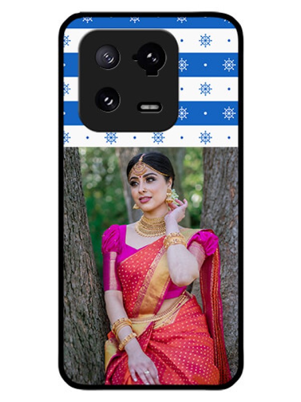 Custom Xiaomi 13 Pro 5G Photo Printing on Glass Case - Snow Pattern Design