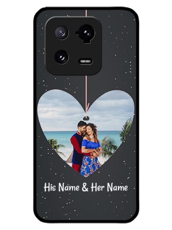 Custom Xiaomi 13 Pro 5G Custom Glass Phone Case - Hanging Heart Design