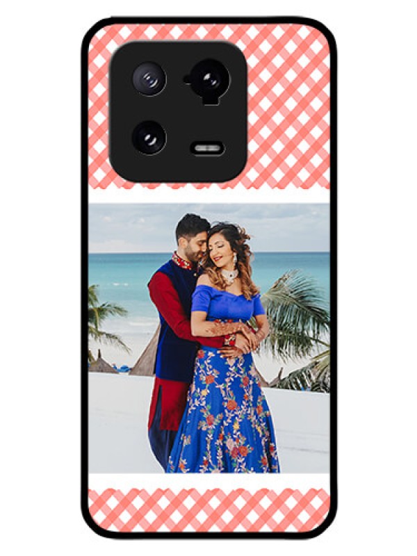 Custom Xiaomi 13 Pro 5G Personalized Glass Phone Case - Pink Pattern Design