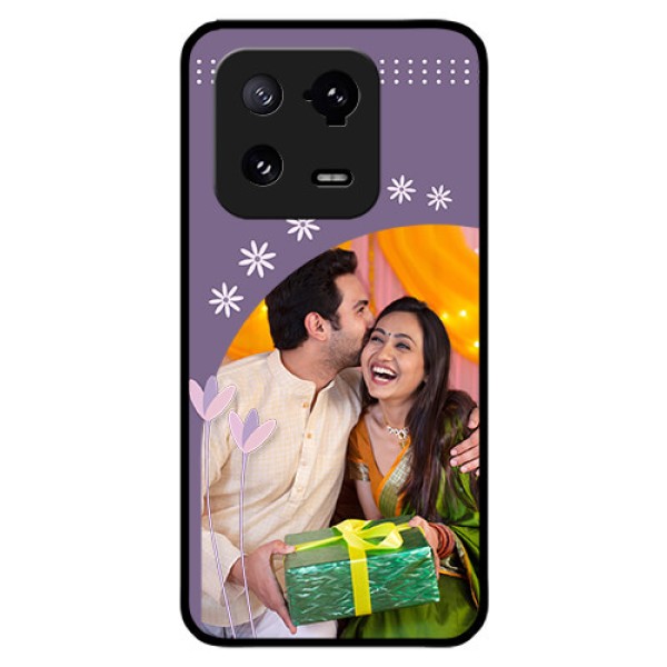 Xiaomi 13 Pro 5G Custom Glass Mobile Case - Lavender flowers design Xiaomi 13 Pro 5G Custom Glass Mobile Case - Lavender flowers design