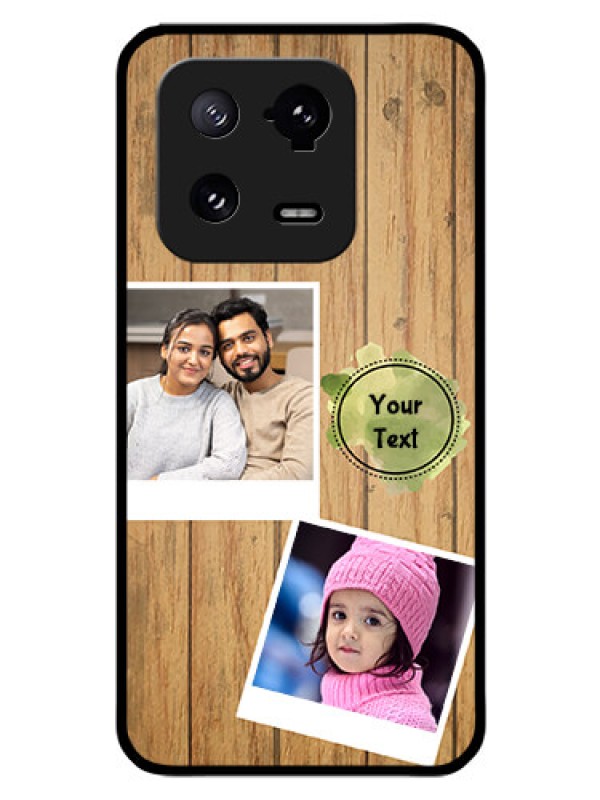 Custom Xiaomi 13 Pro 5G Custom Glass Phone Case - Wooden Texture Design