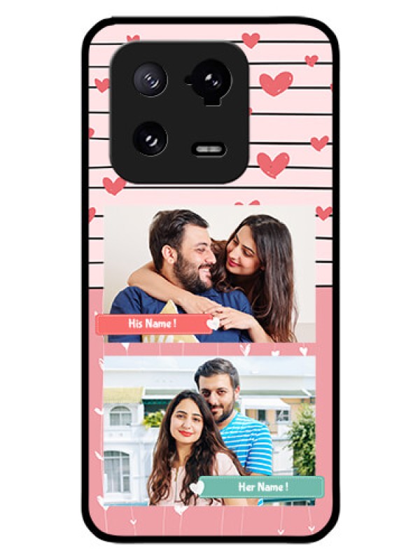Custom Xiaomi 13 Pro 5G Custom Glass Mobile Case - Photo with Heart Design
