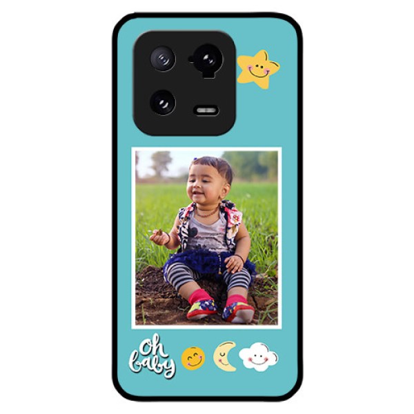 Xiaomi 13 Pro 5G Personalized Glass Phone Case - Smiley Kids Stars Design Xiaomi 13 Pro 5G Personalized Glass Phone Case - Smiley Kids Stars Design