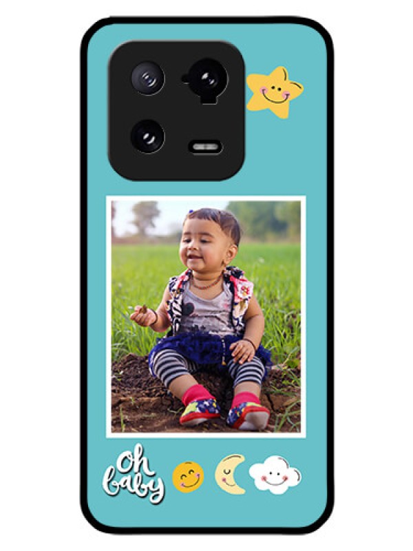 Custom Xiaomi 13 Pro 5G Personalized Glass Phone Case - Smiley Kids Stars Design