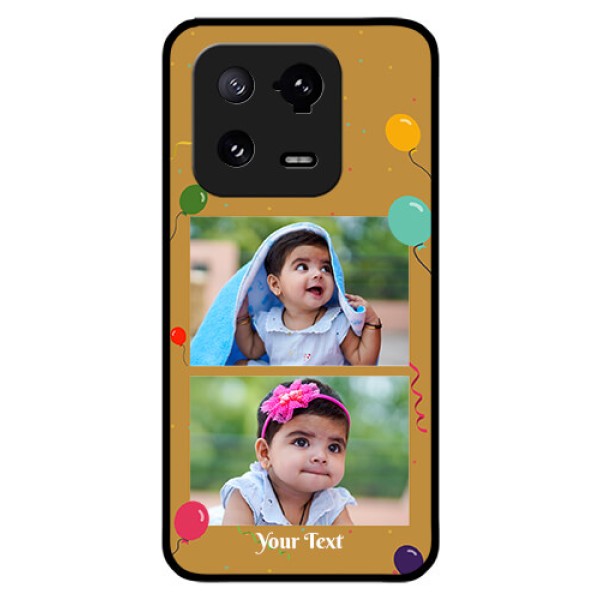 Xiaomi 13 Pro 5G Personalized Glass Phone Case - Image Holder with Birthday Celebrations Design