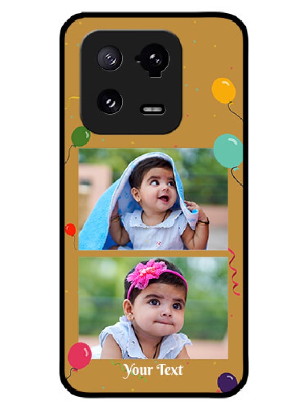 Custom Xiaomi 13 Pro 5G Personalized Glass Phone Case - Image Holder with Birthday Celebrations Design