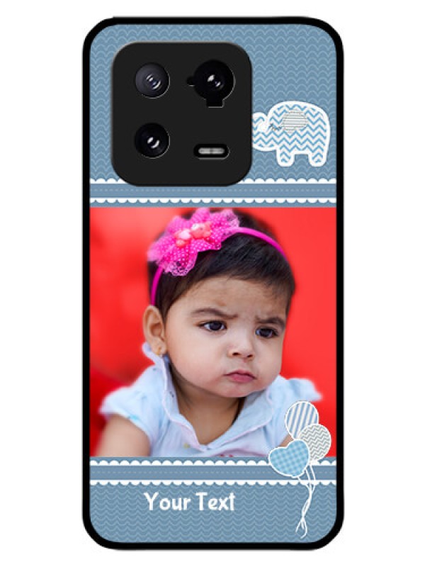 Custom Xiaomi 13 Pro 5G Photo Printing on Glass Case - with Kids Pattern Design