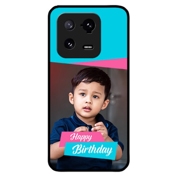Xiaomi 13 Pro 5G Personalized Glass Phone Case - Image Holder with 2 Color Design