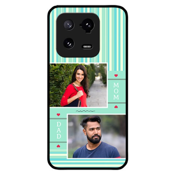 Xiaomi 13 Pro 5G Custom Glass Phone Case - Mom & Dad Pic Design