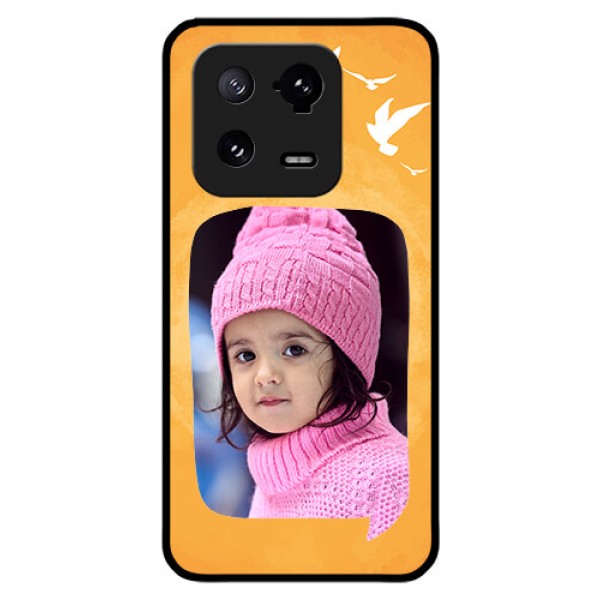 Xiaomi 13 Pro 5G Personalized Glass Phone Case - Water Color Design with Bird Icons