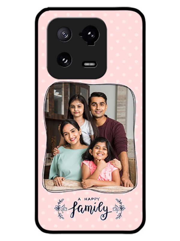 Custom Xiaomi 13 Pro 5G Custom Glass Phone Case - Family with Dots Design