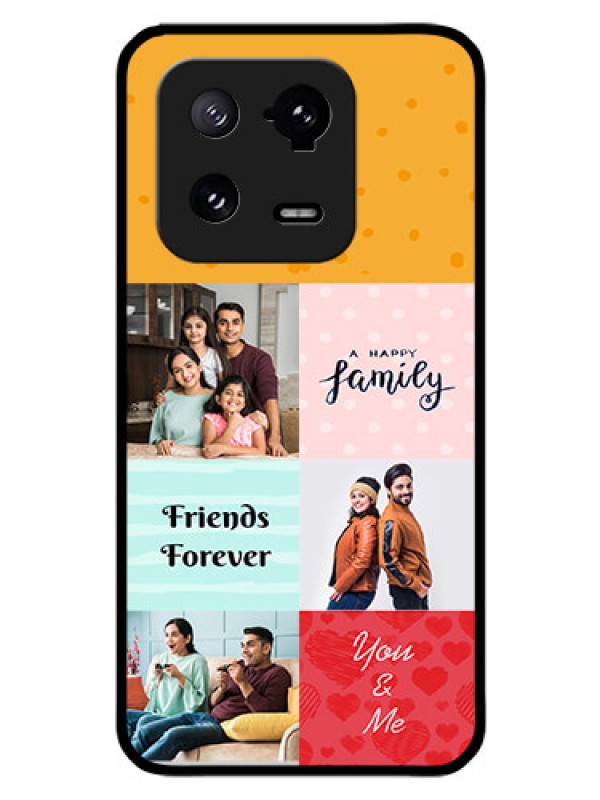 Custom Xiaomi 13 Pro 5G Personalized Glass Phone Case - Images with Quotes Design