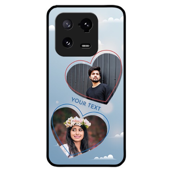 Xiaomi 13 Pro 5G Custom Glass Mobile Case - Blue Color Couple Design