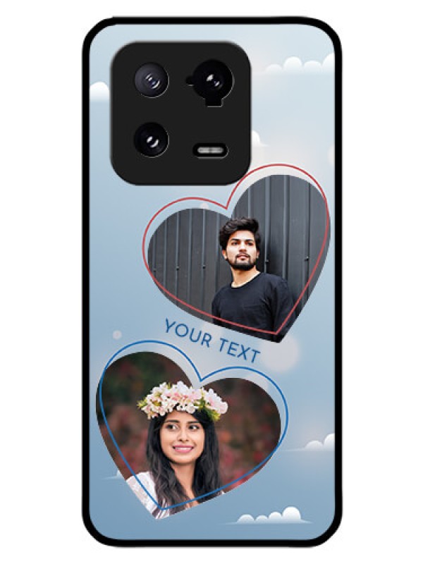Custom Xiaomi 13 Pro 5G Custom Glass Mobile Case - Blue Color Couple Design
