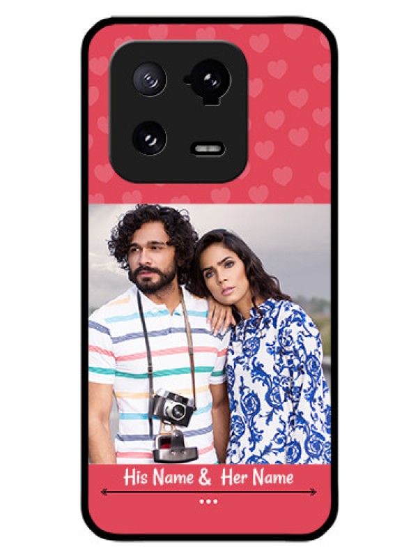 Custom Xiaomi 13 Pro 5G Photo Printing on Glass Case - Simple Love Design