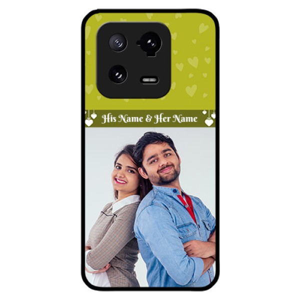 Xiaomi 13 Pro 5G Custom Glass Phone Case - You & Me Heart Design Xiaomi 13 Pro 5G Custom Glass Phone Case - You & Me Heart Design