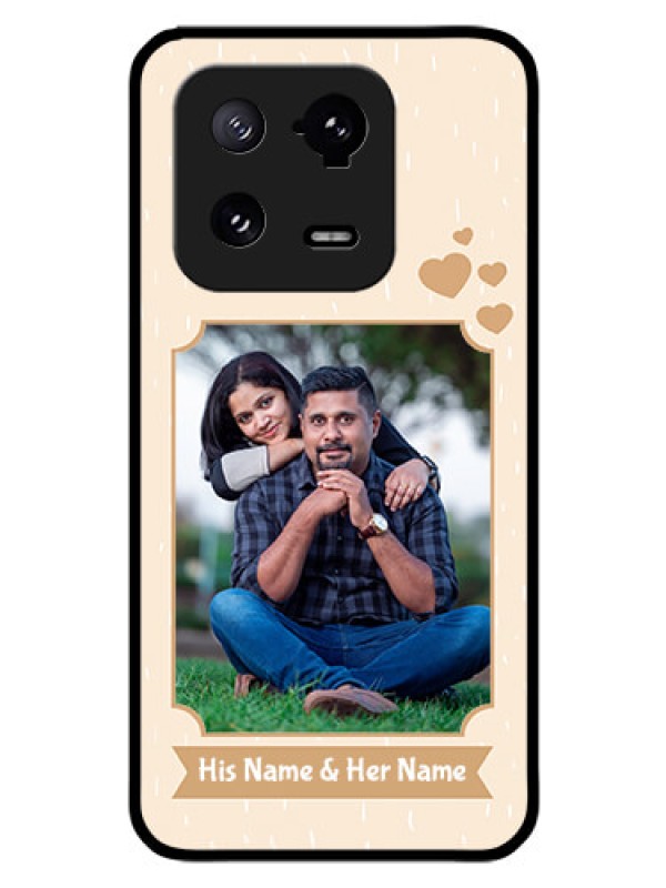 Custom Xiaomi 13 Pro 5G Custom Glass Phone Case - with confetti love design