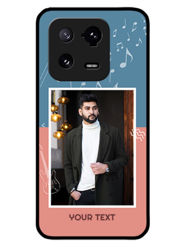 Custom Xiaomi 13 Pro 5G Photo Printing on Glass Case - with Color Musical Note Design