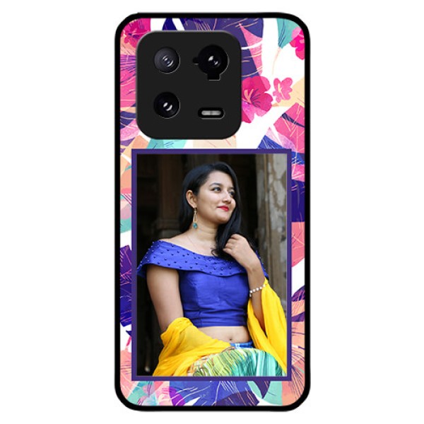 Xiaomi 13 Pro 5G Custom Glass Mobile Case - Abstract Floral Design