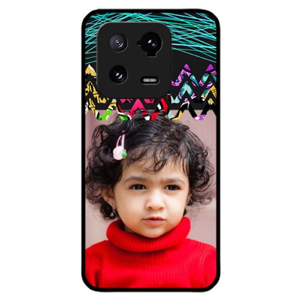 Xiaomi 13 Pro 5G Personalized Glass Phone Case - Neon Abstract Design